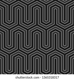 Seamless pattern. Zigzag lines background. Jagged stripes motif. Geometric waves ornament. Curves image. Linear backdrop. Digital paper, textile print, web design