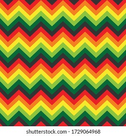 Seamless pattern zigzag ornament with africa background color