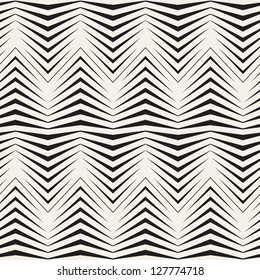 Seamless pattern with zigzag stripes. Corrugated texture. Pinstripe print