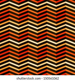 Seamless pattern with zigzag stripes. Corrugated texture. Stylish colorful background