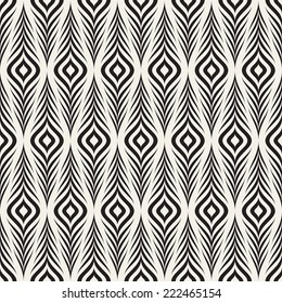 Seamless pattern with zigzag stripes. Corrugated texture. Striped creative print