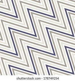Seamless pattern. Zigzag stripes. Diagonal striped texture