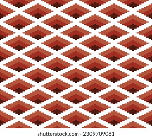 seamless pattern with zigzag. tribal pattern. local fabric pattern. pixel pattern