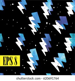 Seamless pattern with zippers. Drawing by hand, children's drawing. Stylish abstract background. Bright, colorful drawing.