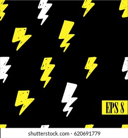 Seamless pattern with zippers. Drawing by hand, children's drawing. Stylish abstract background. Bright, colorful drawing.