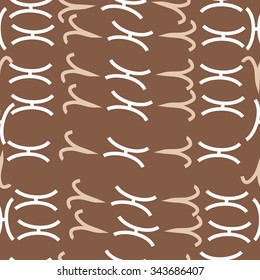 Seamless    pattern  of zodiac  motif, doodles, objects, Aries,Pisces signs. Hand drawn.