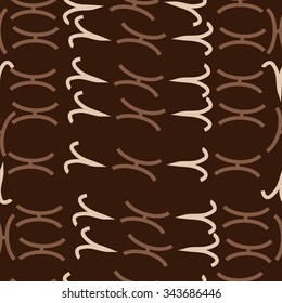 Seamless    pattern  of zodiac  motif, doodles, objects, Aries,Pisces signs. Hand drawn.