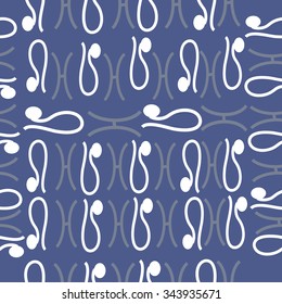 Seamless   pattern  of zodiac  motif, doodles, objects, Aries,Pisces signs. Hand drawn.