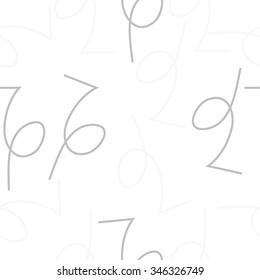Seamless pattern  of zodiac  motif, doodles, objects, Capricorn signs. Hand drawn.