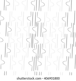 Seamless pattern of zodiac signs, doodles, libra,object. Hand drawn.