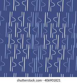 Seamless pattern of zodiac signs, doodles, libra,object. Hand drawn.