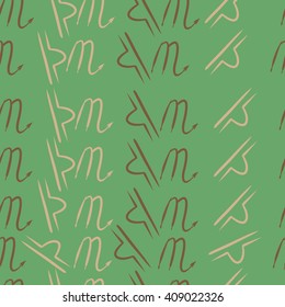 Seamless   pattern of zodiac signs, doodles, libra, scorpio,object. Hand drawn.