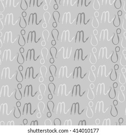 Seamless  pattern of zodiac signs, doodles, object, scorpio,lions. Hand drawn.