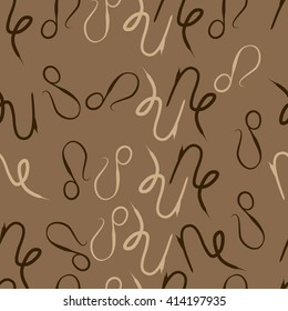Seamless   pattern of zodiac signs, doodles, object,capricorn ,lions. Hand drawn.