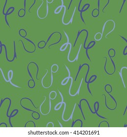 Seamless   pattern of zodiac signs, doodles, object,capricorn ,lions. Hand drawn.