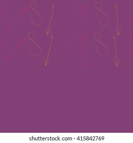 Seamless  pattern of zodiac signs, doodles, object,sagittarius,lions. Hand drawn.