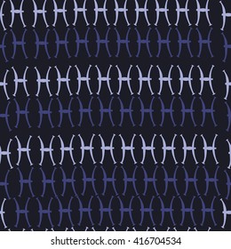 Seamless pattern of zodiac signs, doodles, object,pisces. Hand drawn.