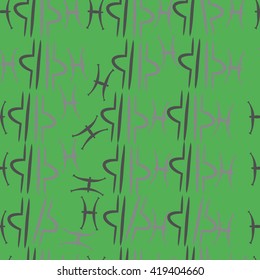 Seamless pattern of zodiac signs, doodles, object,pisces,libra. Hand drawn.