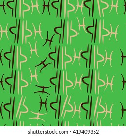 Seamless pattern of zodiac signs, doodles, object,pisces,libra. Hand drawn.