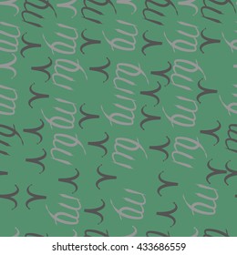 Seamless  pattern of zodiac signs, doodles,  object,aries,virgo. Hand drawn.