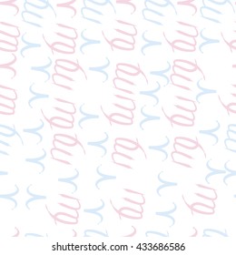 Seamless  pattern of zodiac signs, doodles,  object,aries,virgo. Hand drawn.