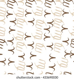 Seamless  pattern of zodiac signs, doodles,  object,aries,virgo. Hand drawn.