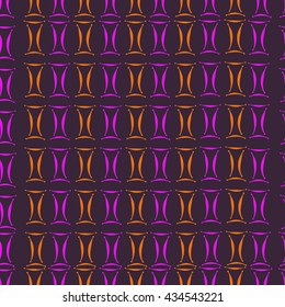 Seamless pattern of zodiac signs, doodles,  object,gemini. Hand drawn.