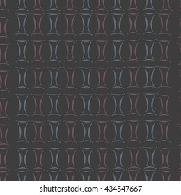 Seamless pattern of zodiac signs, doodles,  object,gemini. Hand drawn.