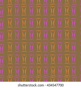 Seamless pattern of zodiac signs, doodles,  object,gemini. Hand drawn.