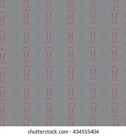 Seamless pattern of zodiac signs, doodles,  object,gemini. Hand drawn.