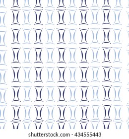 Seamless pattern of zodiac signs, doodles,  object,gemini. Hand drawn.