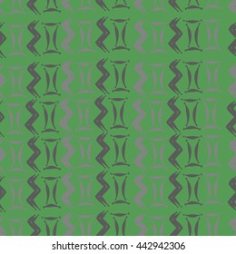 Seamless pattern of zodiac signs, doodles,  object, gemini,aquarius. Hand drawn.