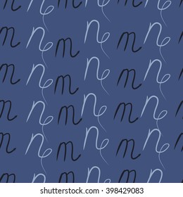 Seamless  pattern of zodiac signs motif,scorpio,capricorn, object. Hand drawn.