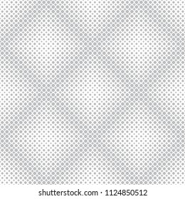 Seamless pattern.Abstract halftone background.Modern stylish texture. Repeating geometrical diamond tiles with dots,rhombuses of the different size. Gradation from bigger to the smaller.Vector