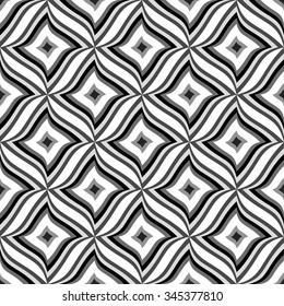 Seamless pattern-background with swirling shapes. Repeatable. Vector art.