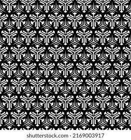 Seamless pattern.Black and white for greater contrast to aid with selections in image editing software.EPS file includes a repeat pattern tile on a separate layer.