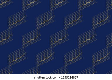 seamless pattern.blue color. modern minimal  style. for texture, wallpaper, gift, cover, decor, background, interior, cloth, fabric, etc. 