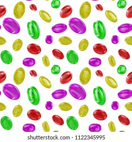 Seamless pattern.Candy lollipops on isolated on background.Pattern of a beautiful Candy lollipops . Good vector illustration for packing