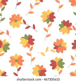 Seamless pattern.Colorful vector print.Textile texture.Vintage background