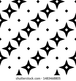 Seamless pattern.Cross shapes background. Signs image. Symbols backdrop. Crosses ornament. Stars wallpaper. Ethnic motif. Digital paper, textile print, web design, abstract. Vector.