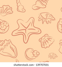 seamless pattern.doodle shell set