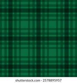 A seamless patterned green plaid background with a pattern of squares of green and white