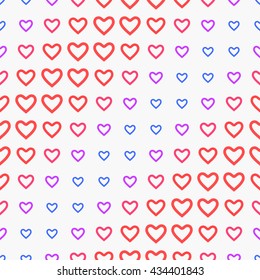 Seamless patterned heart texture.