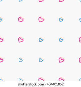 Seamless patterned heart texture. 