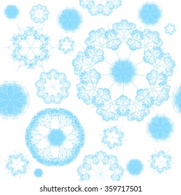 Seamless patterned image in the form of square tiles
