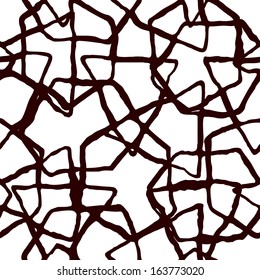 Seamless patterned mask decoration in the form of a square