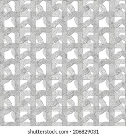 Seamless patterned mask grid as a square frame
