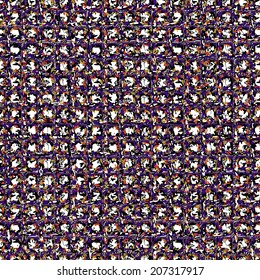 Seamless patterned mask texture of the leaves in the form of square tiles