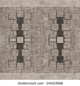 Seamless patterned texture in the form of square tiles