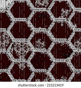 Seamless patterned texture in the form of a square frame;